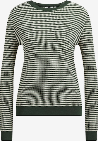 WE Fashion Sweater in Green: front