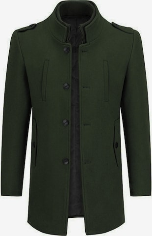 ALLTHEMEN Winter Coat 'Winterruhe' in Green: front