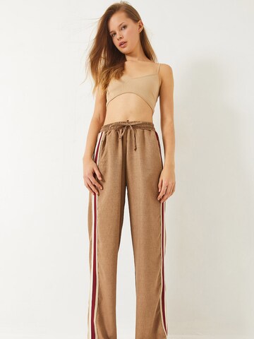 Bianco Lucci Loosefit Παντελόνι σε μπεζ