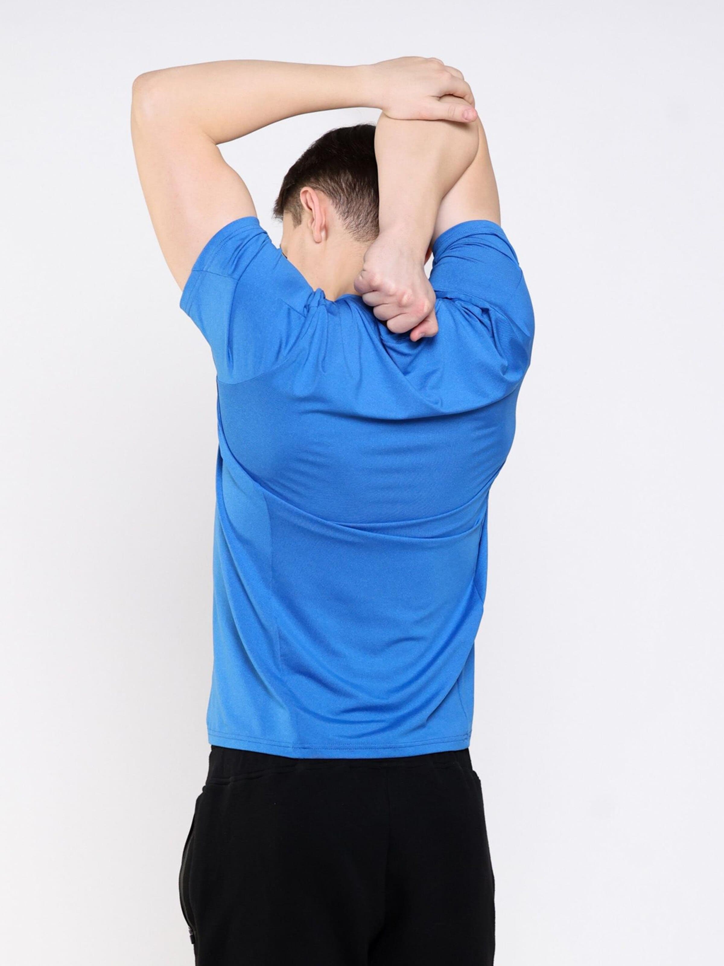 neverover Funkční tričko 'Men's Essential Elastic T-shirt' – modrá