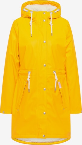 MYMO Between-Seasons Coat in Yellow: front