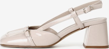 Décolleté sling di CAFè NOIR in rosa: frontale