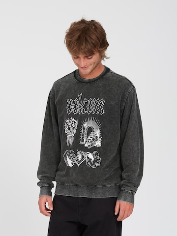 Volcom Sweatshirt in Grijs: voorkant