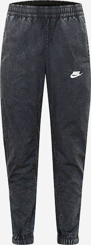 Nike Sportswear Дънки Tapered Leg Панталон в черно: отпред