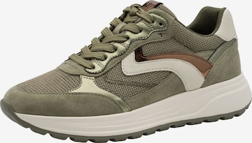 Tamaris Sneakers laag in Groen: voorkant