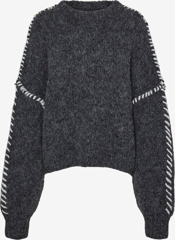 VERO MODA - Pullover 'ZEN' em cinzento: frente