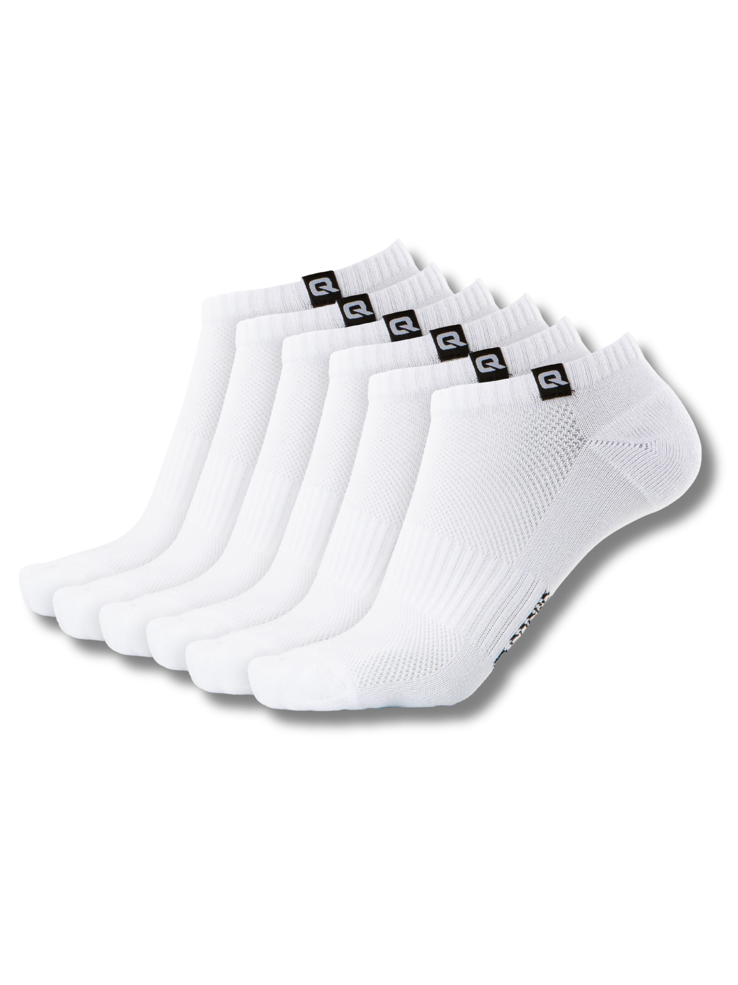 QOLONIA Socks in White: front