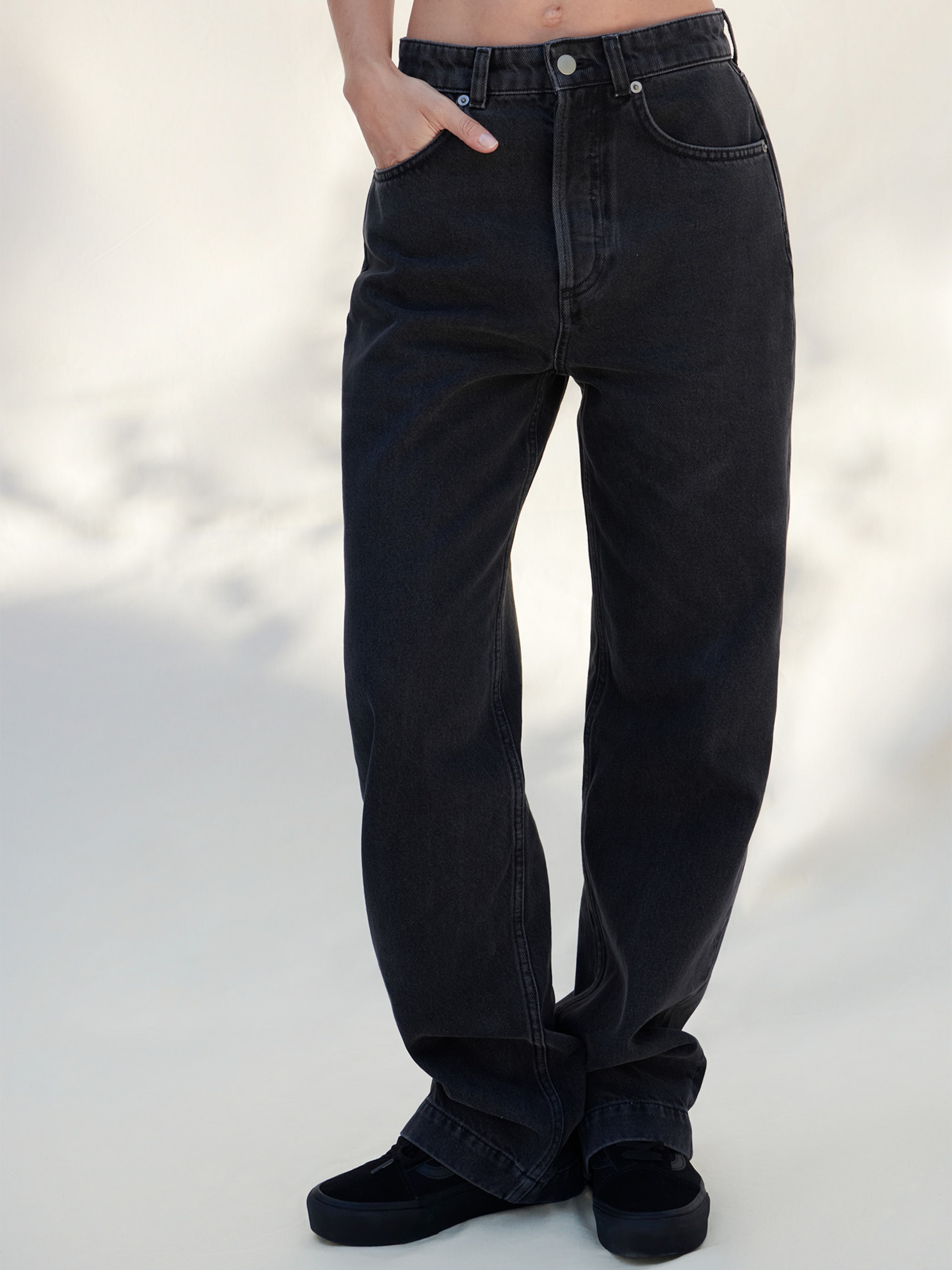 pilka A LOT LESS Standartinis Džinsai 'Jessie'