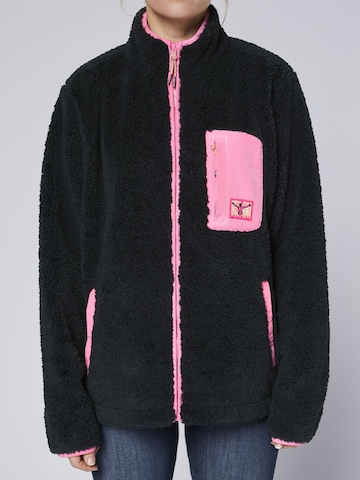 CHIEMSEE Fleecejacke in Schwarz