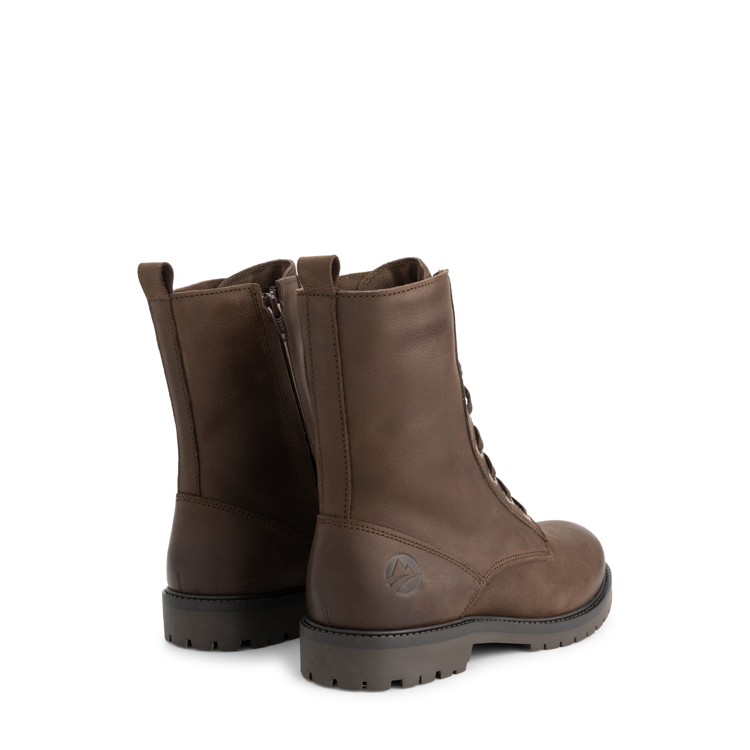 Travelin Lace-Up Ankle Boots 'Bossvika' in Brown