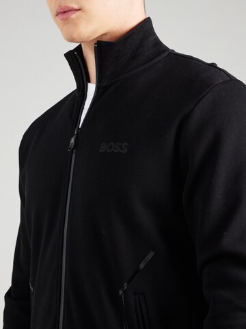 BOSS Sweatjacke 'Skaz Mirror' in Schwarz