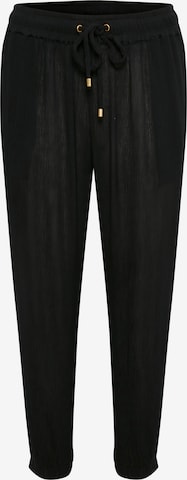 Kaffe - Loosefit Pantalón 'Amber' en negro: frente