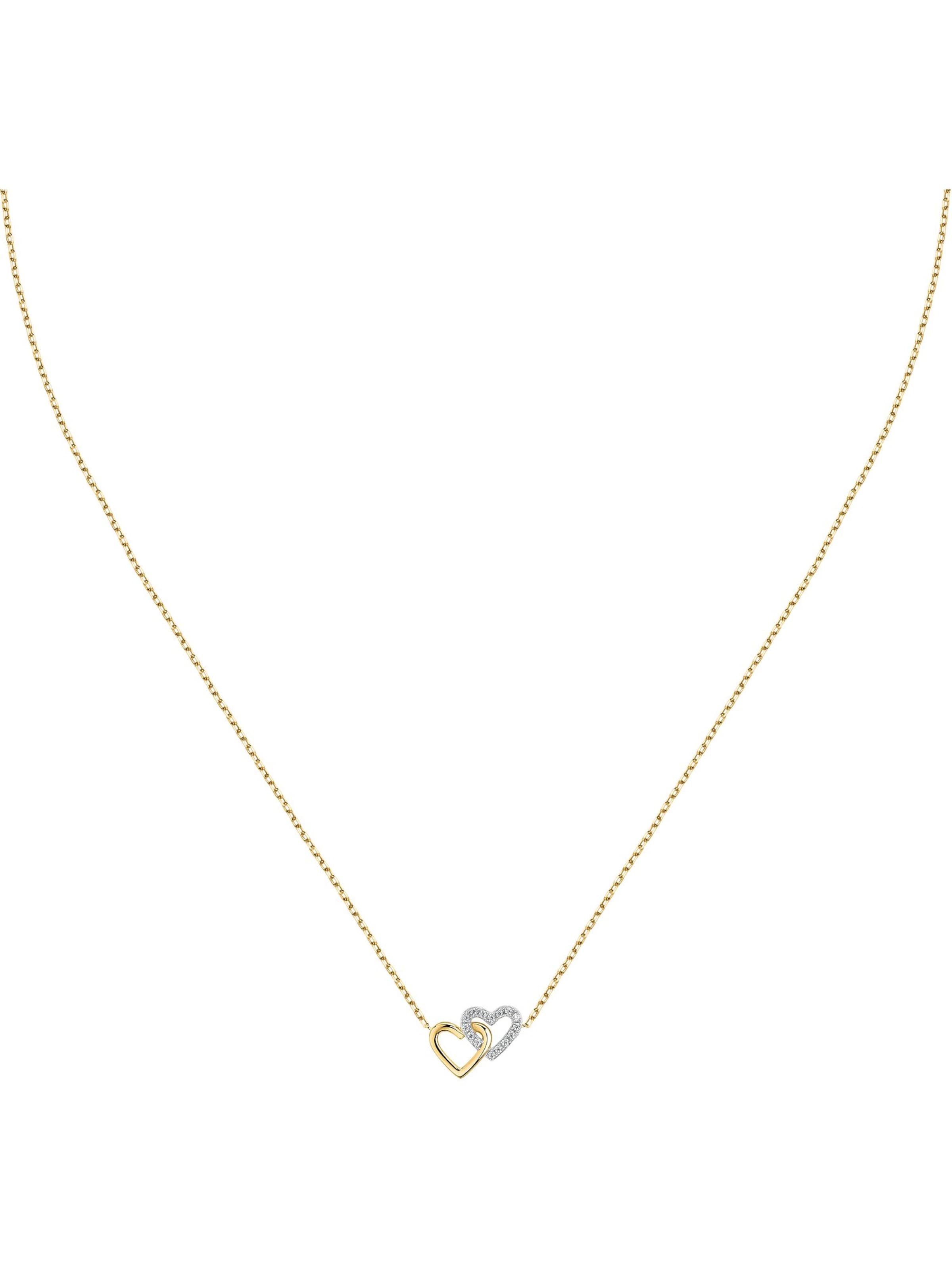 FAVS Necklace in Gold: front