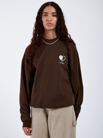 Dr. Denim Sweatshirt 'Kenan' in Brown