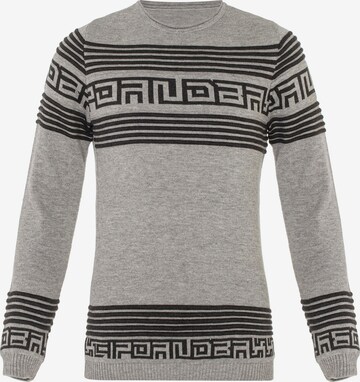 CIPO & BAXX Sweater in Grey: front