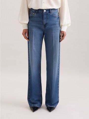 Wide Leg Jean à pince 'August Drop 252' SEIDENSTICKER en bleu : devant