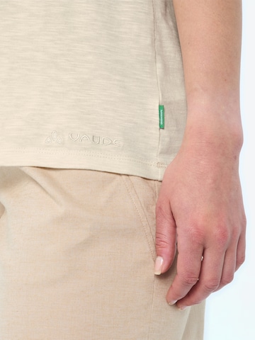 VAUDE Functioneel shirt 'Moja' in Beige