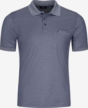 Ragman Shirt 'Basic' in Blau: Vorderseite