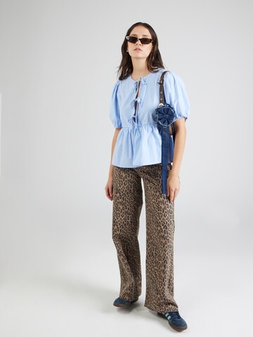 PIECES Blouse 'PCHOLLY' in Blauw
