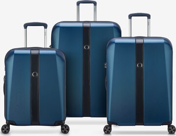 Delsey Paris Suitcase Set 'Promenade Hard 2.0' in Blue: front