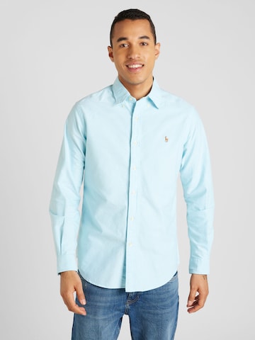 Polo Ralph Lauren Regular fit Overhemd in Blauw: voorkant