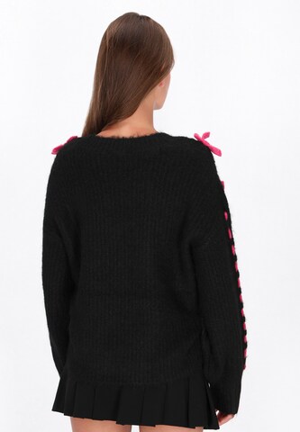 MYMO Υπερμέγεθες πουλόβερ σε μαύρο