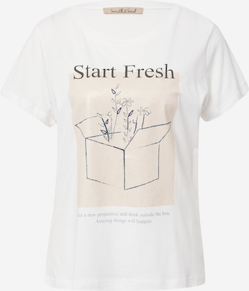 T-shirt Smith&Soul en blanc : devant