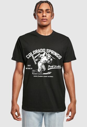 Merchcode T-Shirt 'Park Fields - Colorado Springs' in Schwarz: Vorderseite