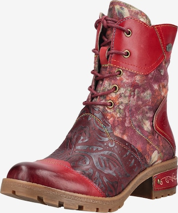 Bottines à lacets Laura Vita en rouge : devant