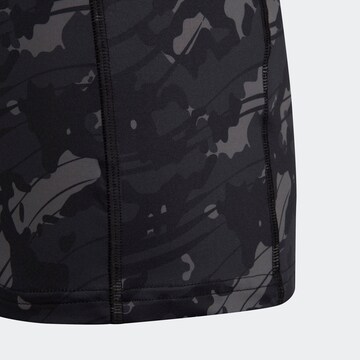 ADIDAS SPORTSWEAR Performance Shirt 'Aeroready Techfit Camo-Printed' in Grey