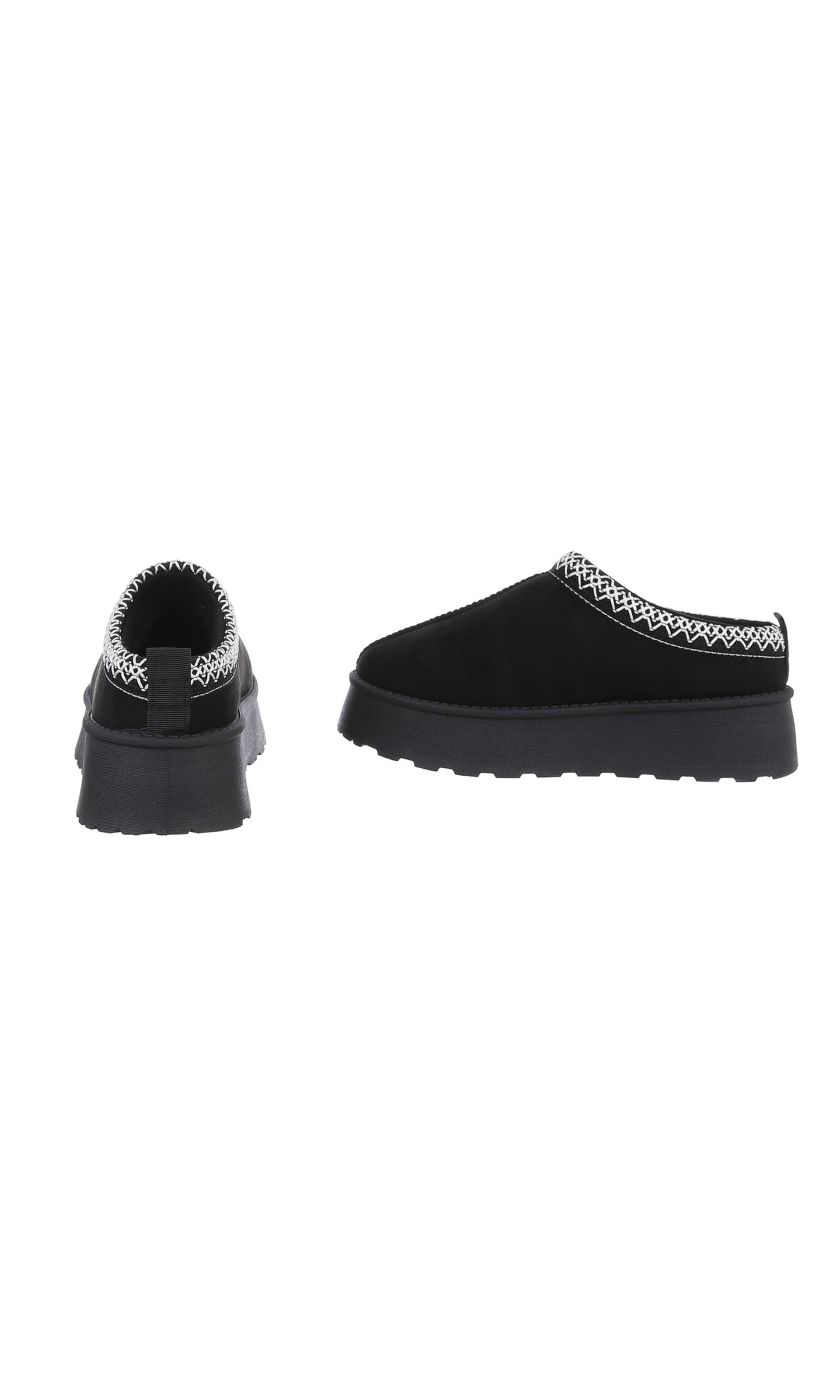 Ital-Design Pantolette in Schwarz