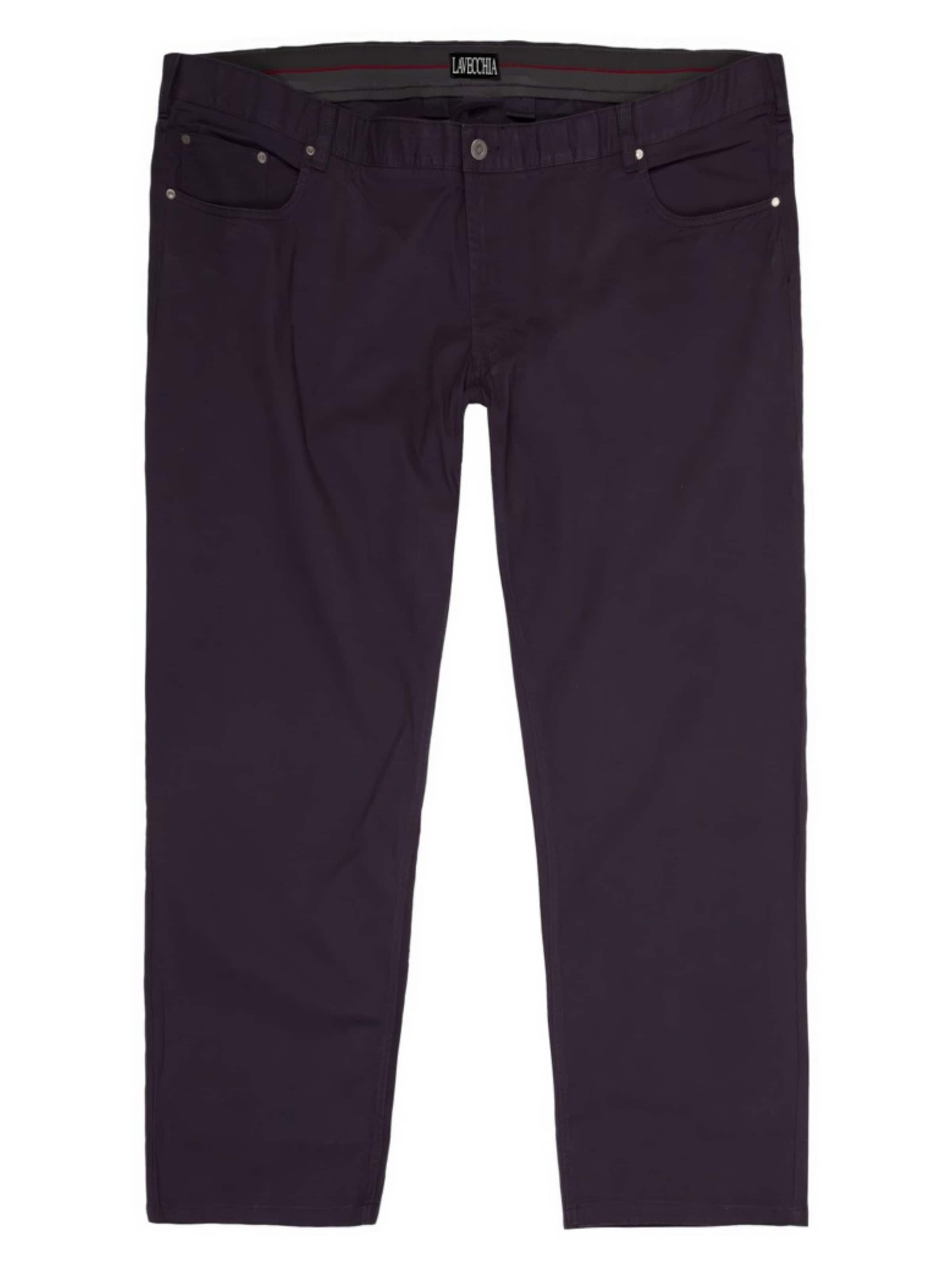 Lavecchia Wide Leg Chinohose in Blau: Vorderseite