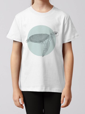 T-Shirt 'Meeresschildkröte' watabout.kids en blanc : devant