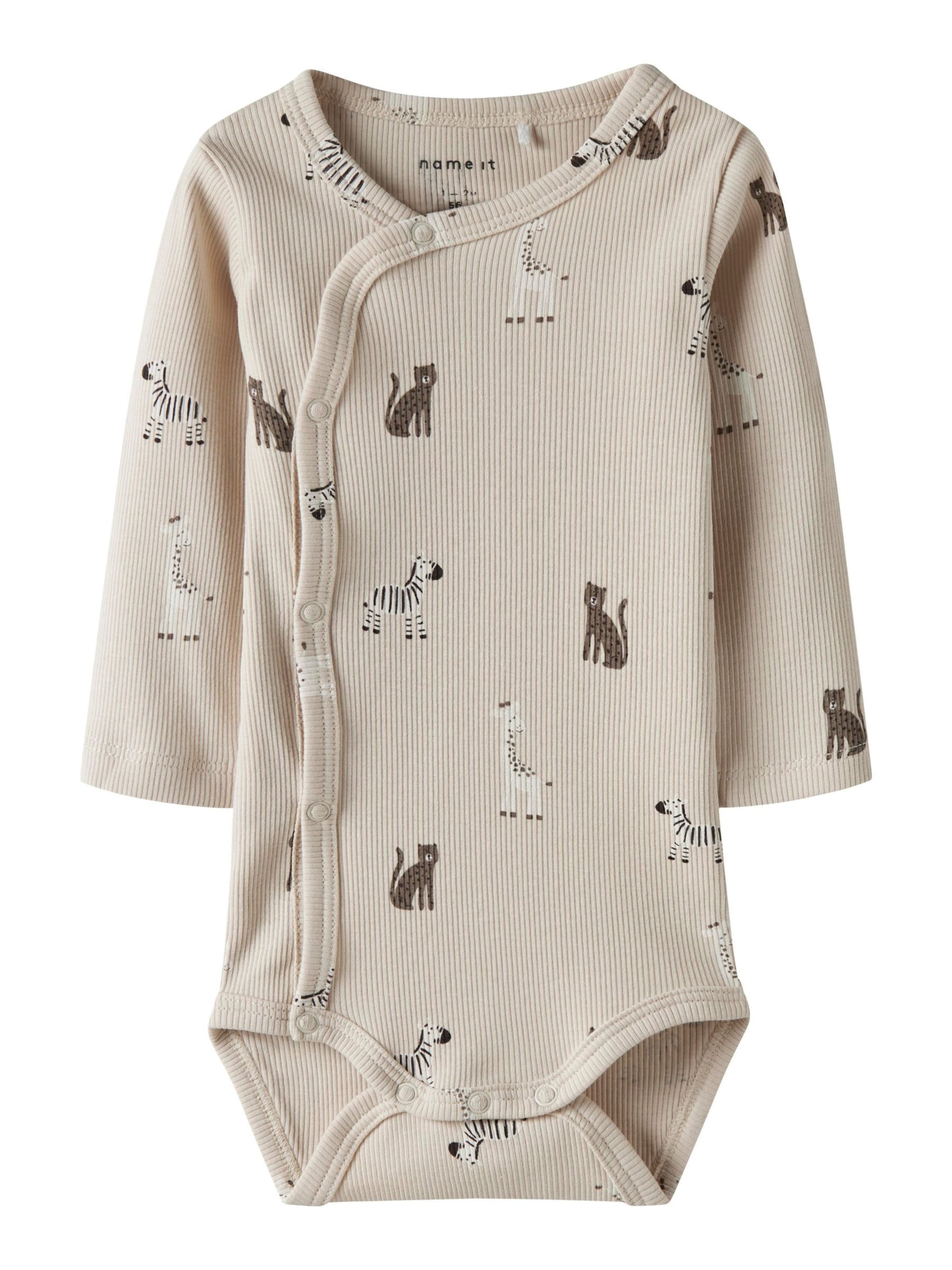 Tutina / body per bambino di NAME IT in beige: frontale