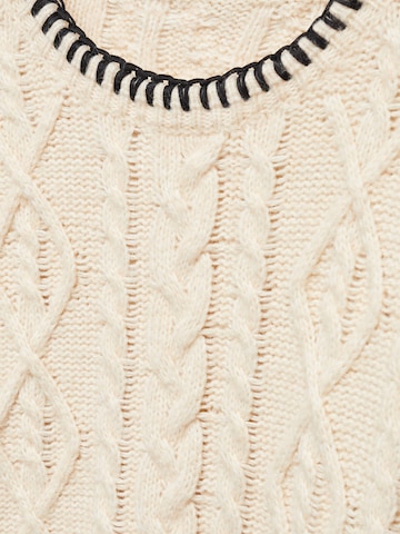 MANGO Pullover 'FRIZZLY' in Beige