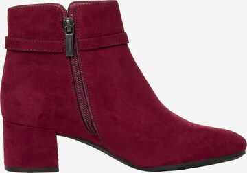 TAMARIS Ankle Boots in Red