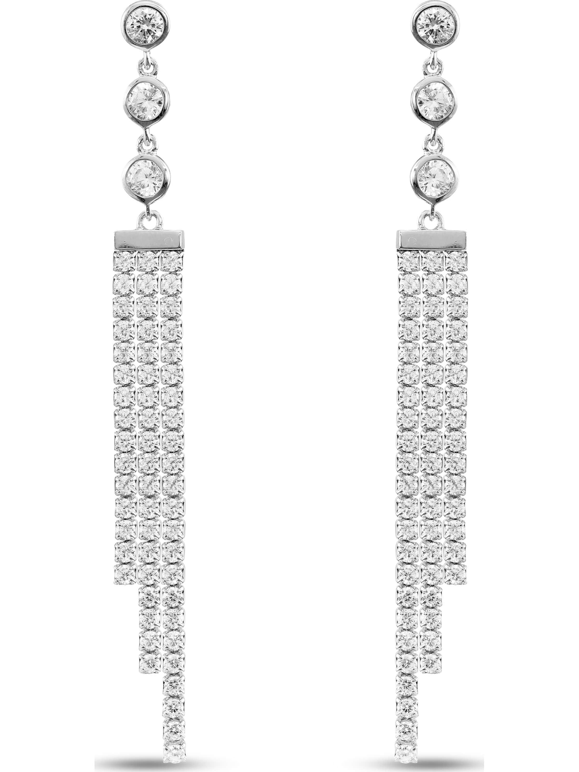 JETTE Earrings in Silver: front