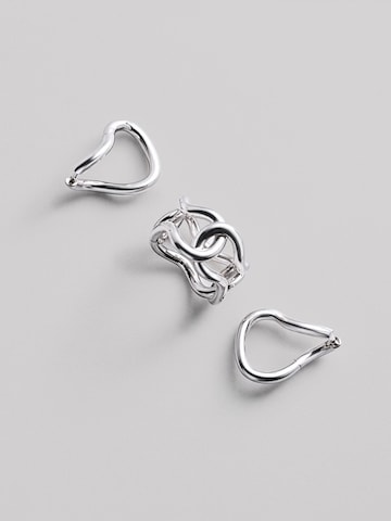 REYTEL Earrings 'SILHOUETTE' in Silver: front