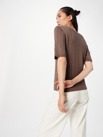 VILA Sweater 'SHELLEY' in Brown