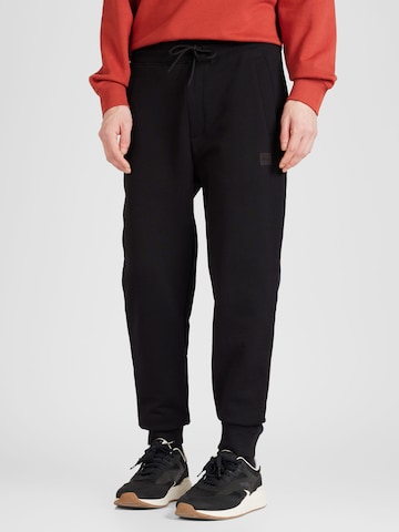 Effilé Pantalon 'Doak_H' HUGO Red en noir : devant