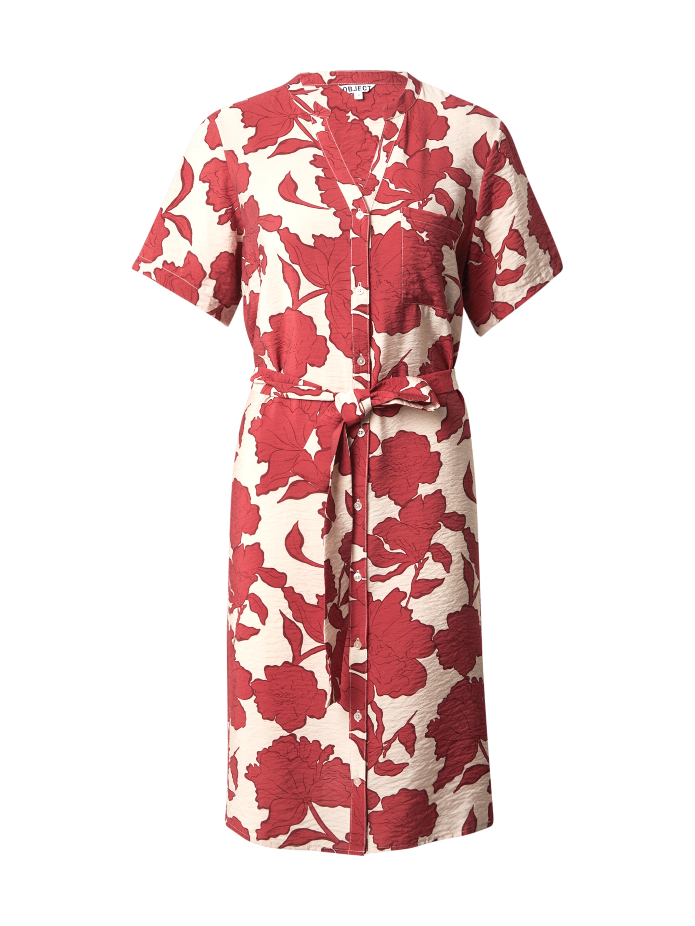 sarkans OBJECT Blūžkleita 'OBJJacira': no priekšpuses