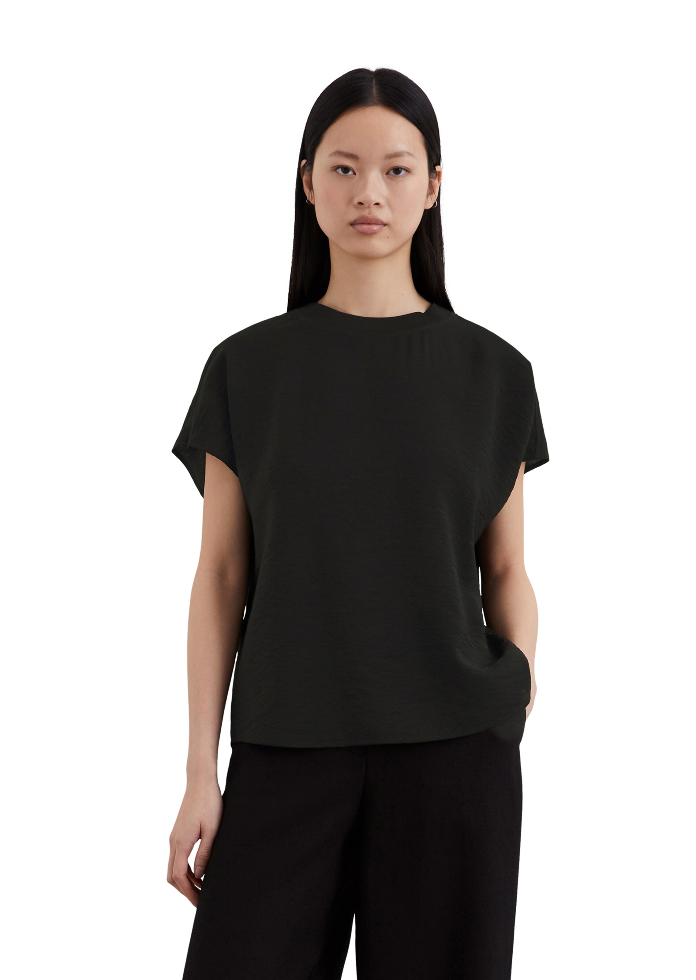 Marc O'Polo Bluza | črna barva: sprednja stran