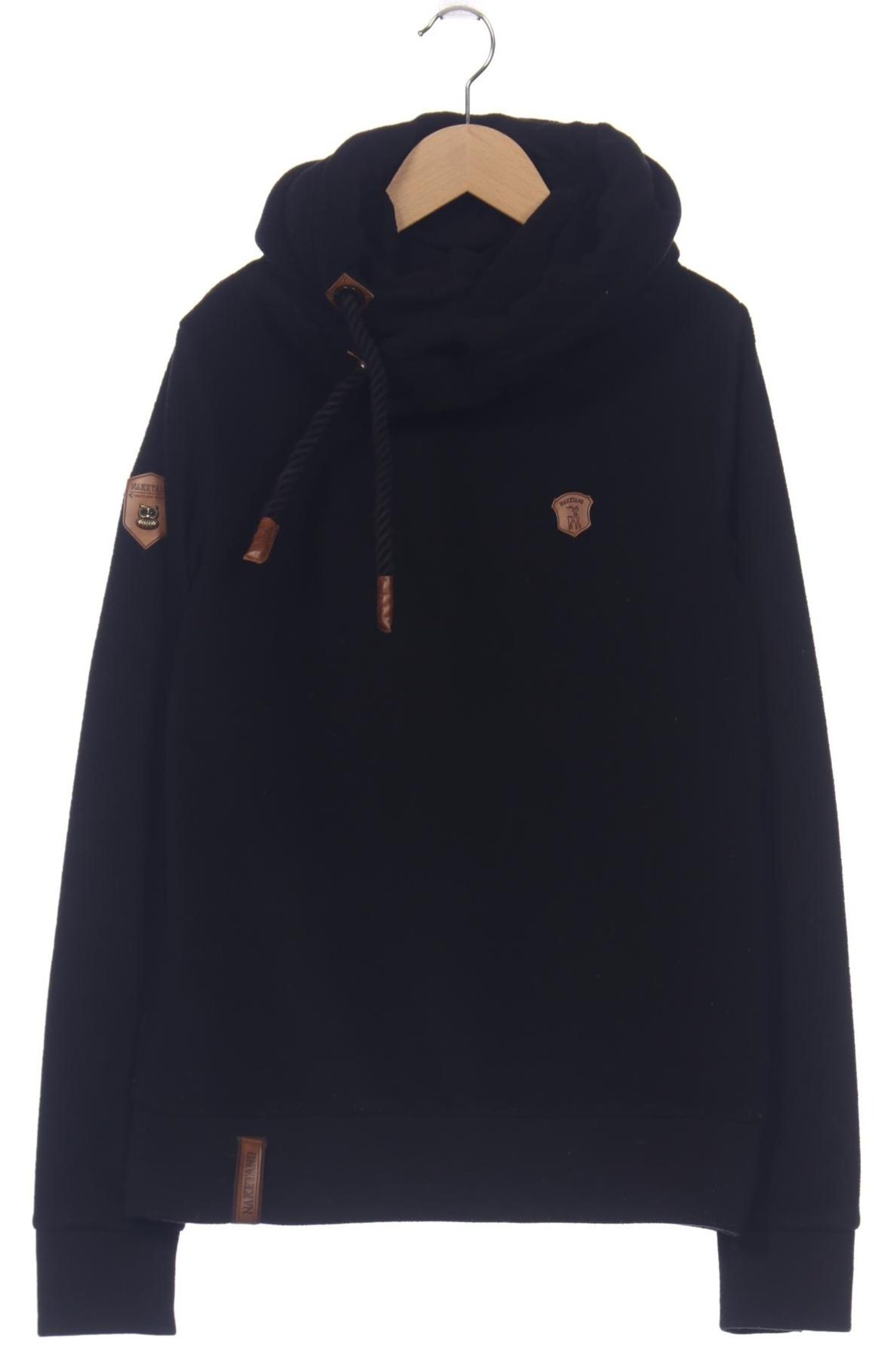 naketano Sweatshirt & Zip-Up Hoodie in M in Black: front