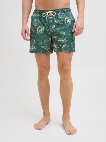 Shorts de bain 'JPSTMaui' JACK & JONES en vert : devant