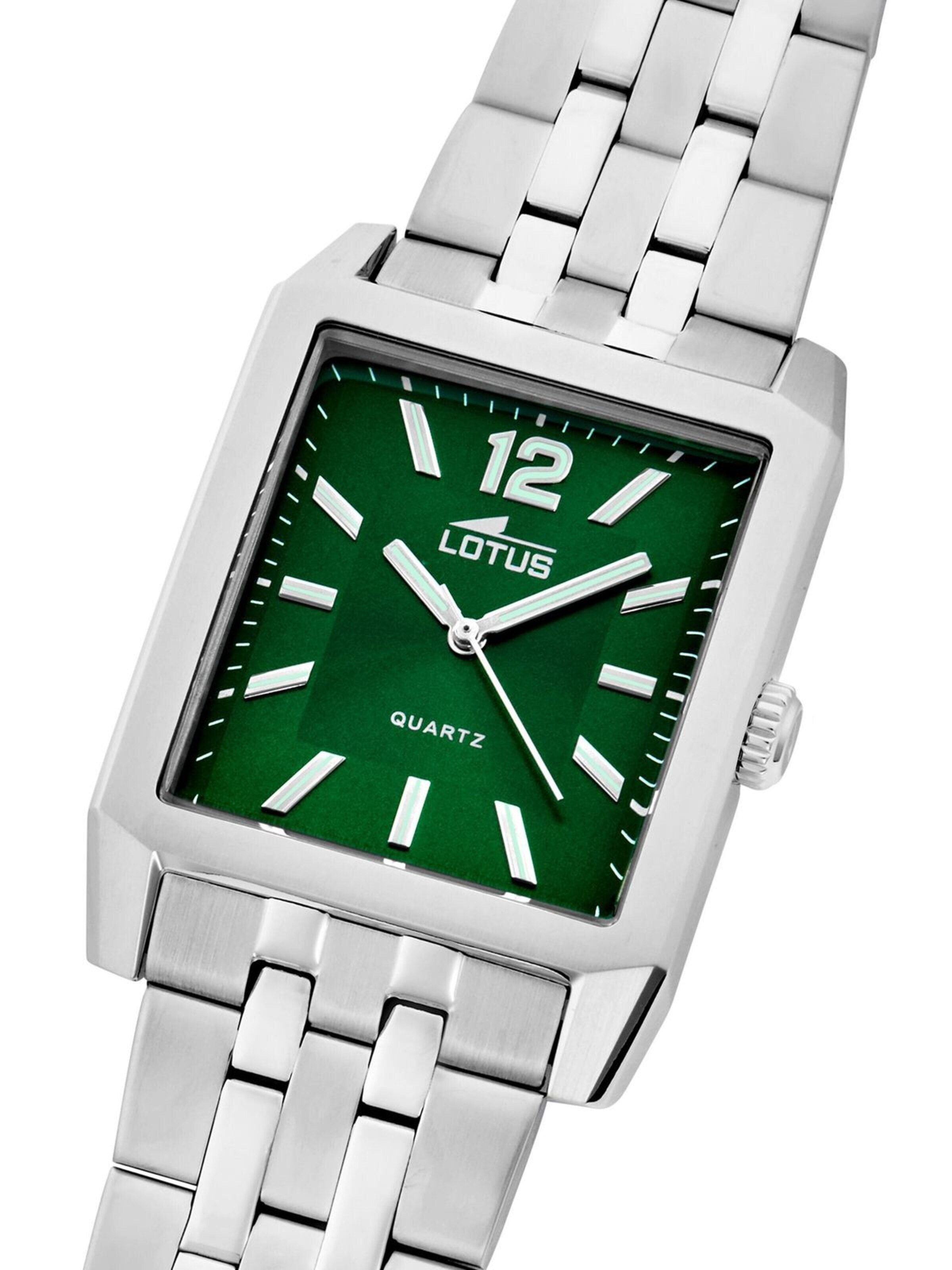 Lotus Analoog horloge 'Watch Square' in Groen