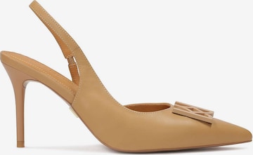 Kazar - Zapatos con plataforma en beige