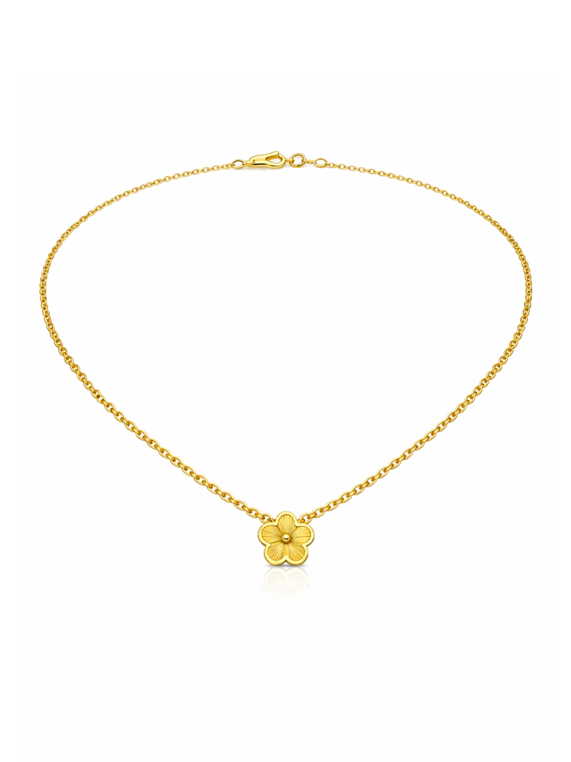 Pure Schmuck Necklace 'Clover Bright' in Gold: front