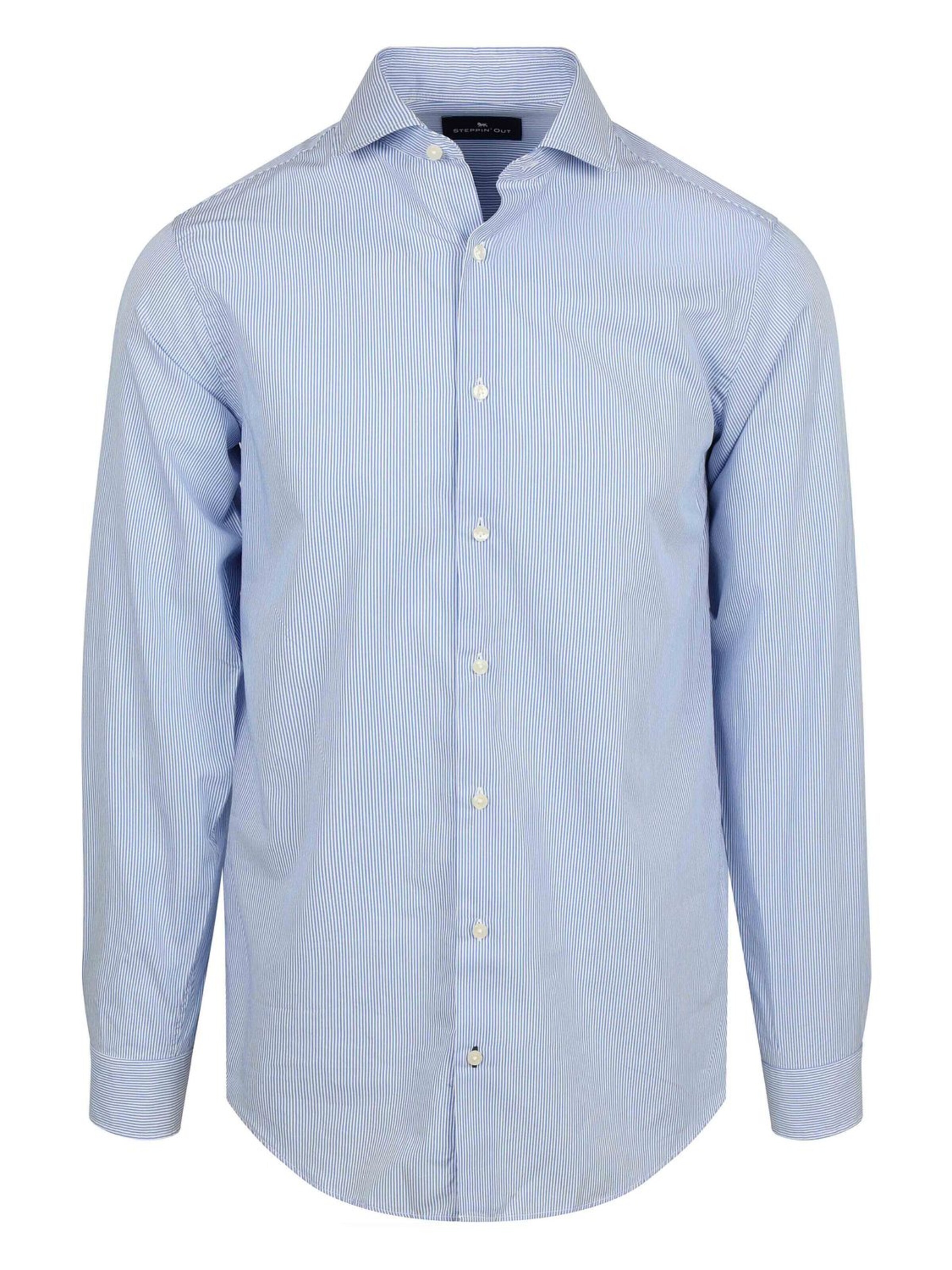 Steppin' out Regular fit Button Up Shirt in Blue: front