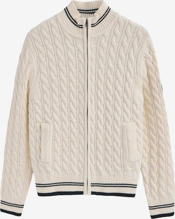 Polo Club Knit Cardigan in Beige: front