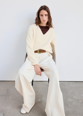 MANGO Sweater 'VIZON' in Beige: front